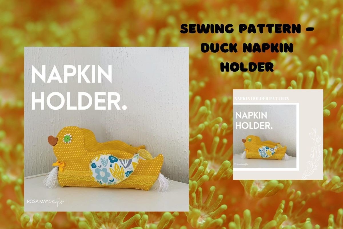 Duck Fabric Napkin Holder Sewing Pattern