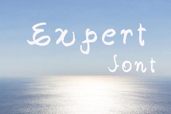 Expert Font PNG with transparent background - Preview 1