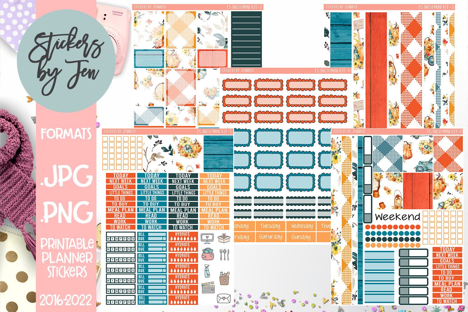 Fall Printable Planner Stickers