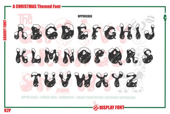Groovy Grunge Snowy Font - Preview 2