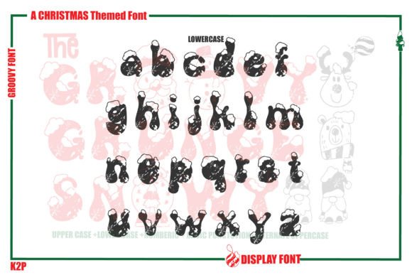 Groovy Grunge Snowy Font - Preview 3