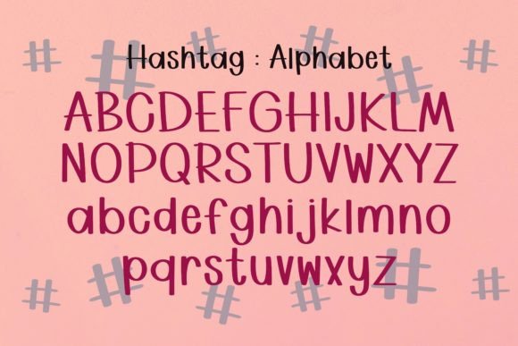 Hashtag Font - Preview 2