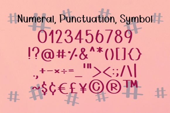 Hashtag Font - Preview 3