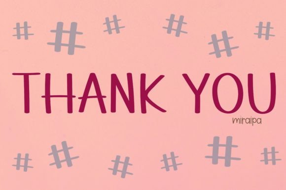 Hashtag Font - Preview 4