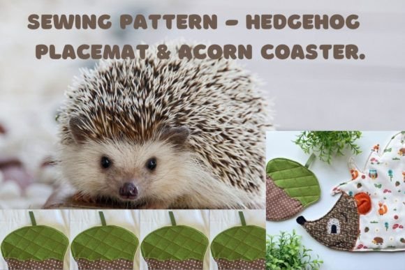 Hedgehog Placemat & Acorn Coaster PDF