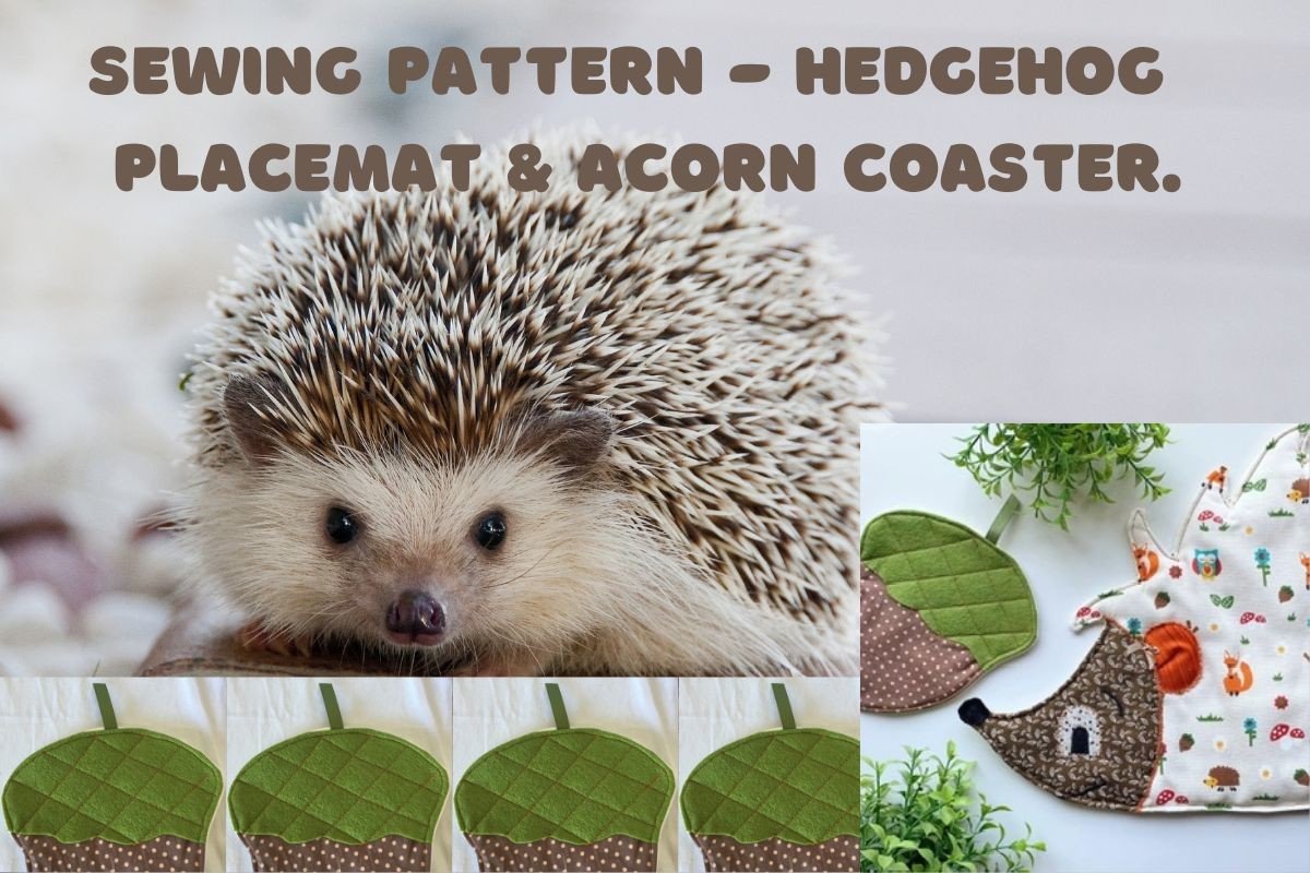 Hedgehog Placemat & Acorn Coaster PDF