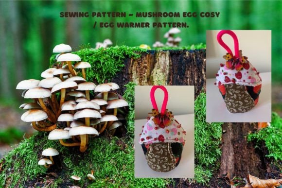 Mushroom Egg Cosy Sewing PDF Pattern