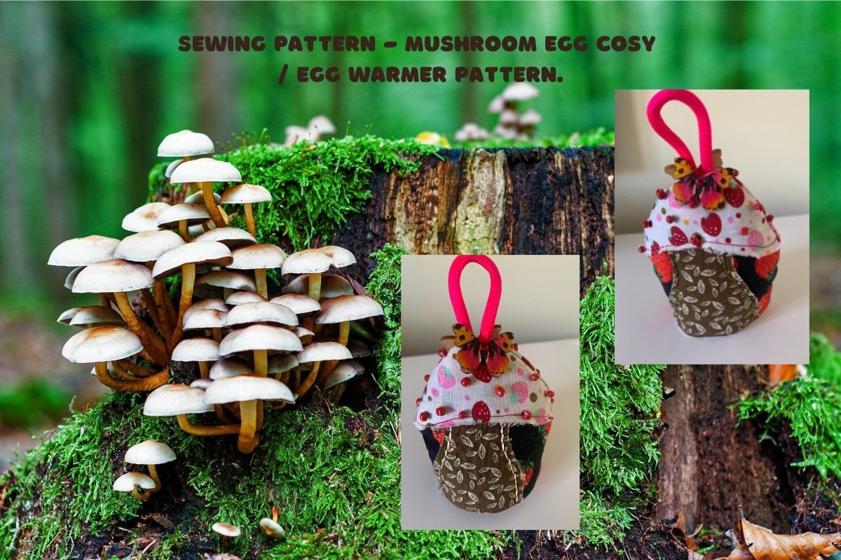 Mushroom Egg Cosy Sewing PDF Pattern