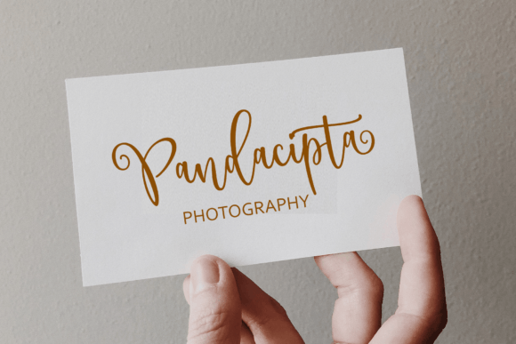 Panda Script Font PNG with transparent background - Preview 4