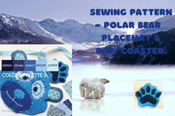 Polar Bear Placemat Sewing Pattern