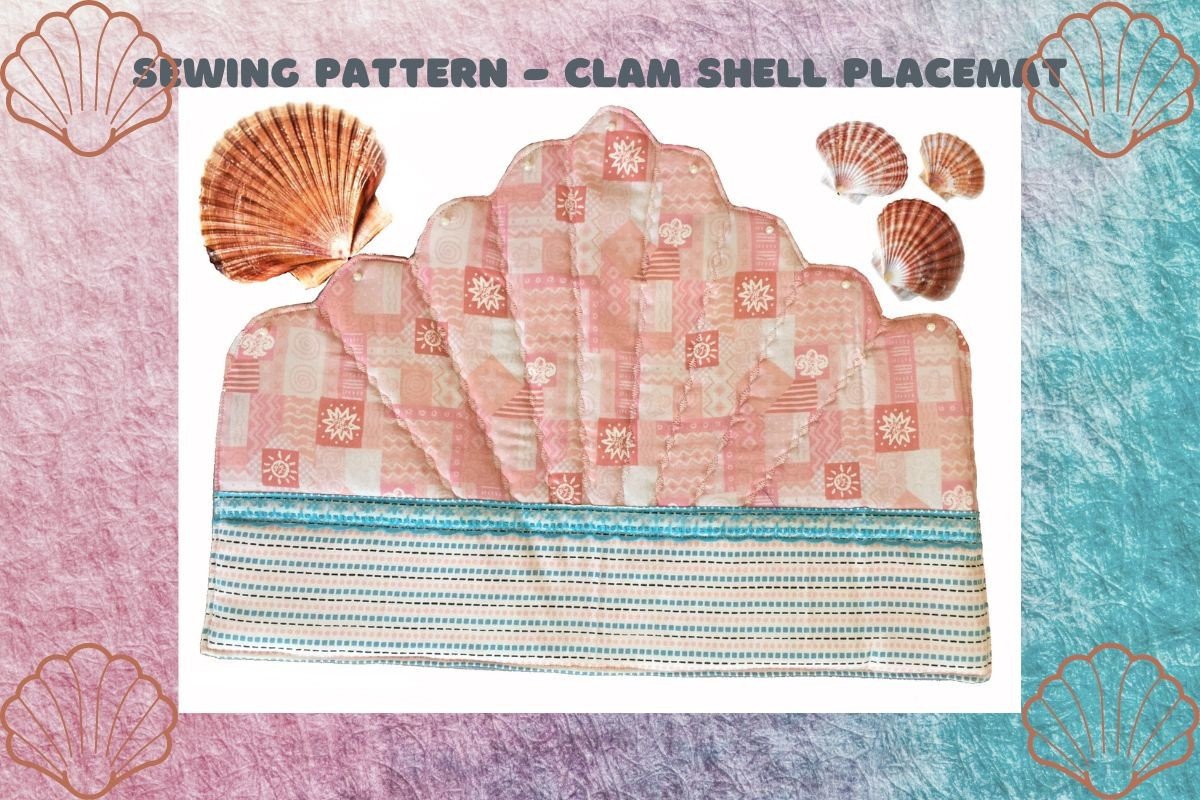 Shell Placemat Easy PDF Sewing,