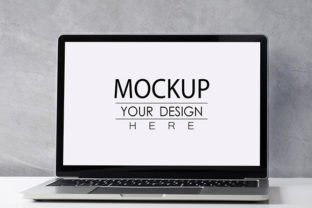 #05 Front View of Laptop Mockup. Graphic by Design_love · Creative Fabrica