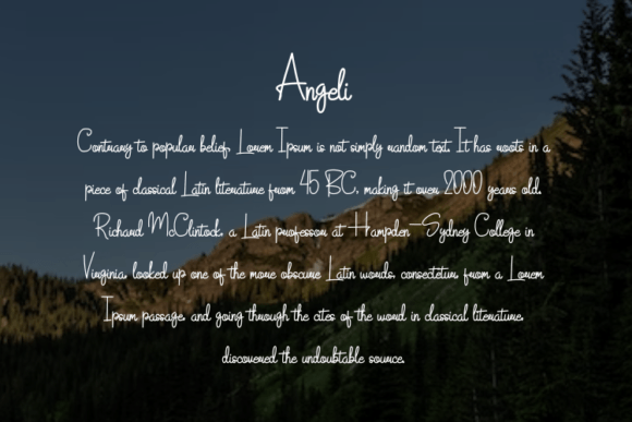 Angeli Font - Preview 3