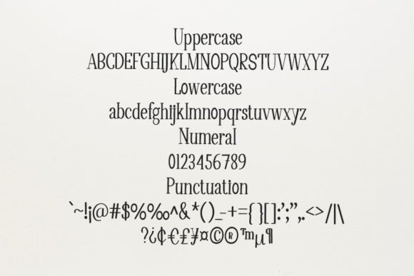Black Line Font - Preview 4
