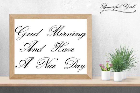 Beautiful Girls Font PNG with transparent background - Preview 1