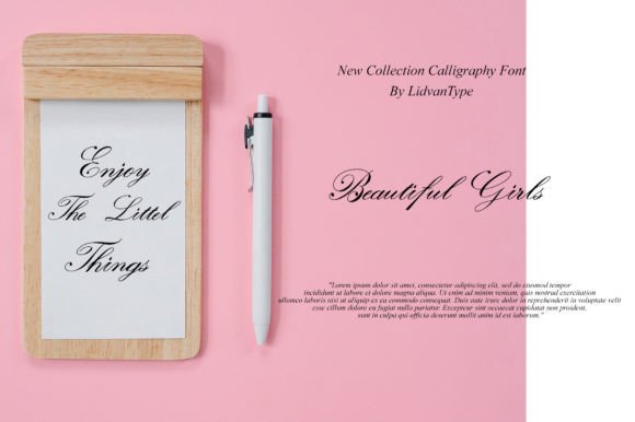 Beautiful Girls Font PNG with transparent background - Preview 2