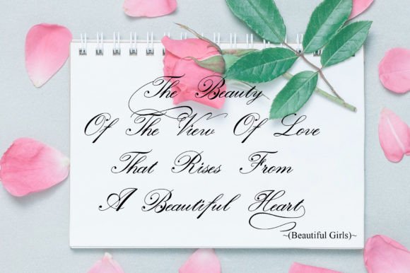 Beautiful Girls Font PNG with transparent background - Preview 5