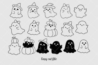 Cute Halloween Ghost Svg Graphic by CatAndMe · Creative Fabrica