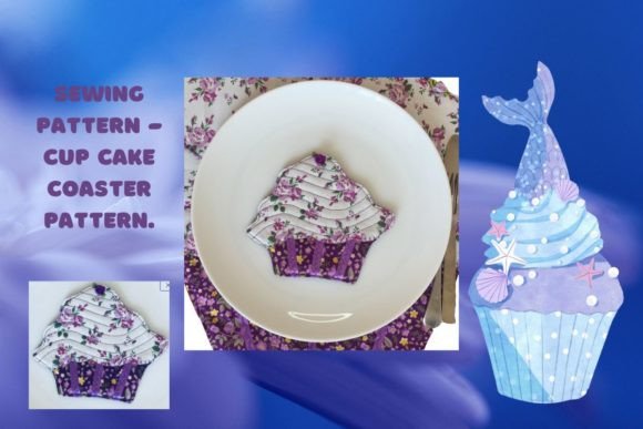 Fabric Fairy Cake Coaster Sewing Pattern