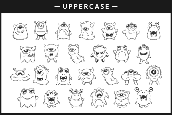 Funny Monsters Font - Preview 3