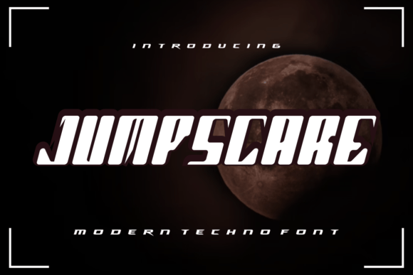Jumpscare Font PNG with transparent background - Preview 1