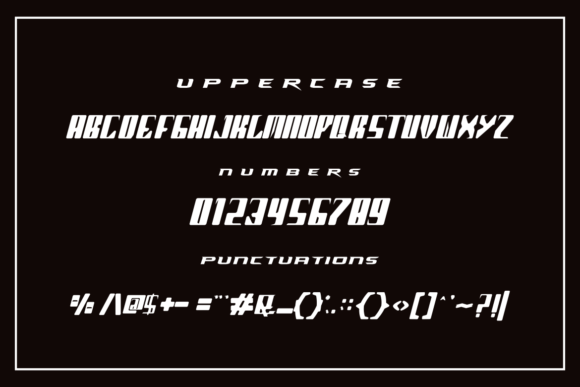 Jumpscare Font PNG with transparent background - Preview 2