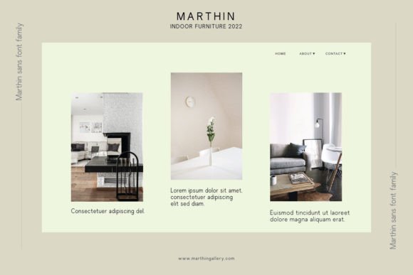 Marthin Sans Font PNG with transparent background - Preview 3
