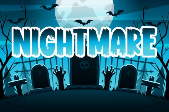 Paint Halloween Font PNG with transparent background - Preview 1