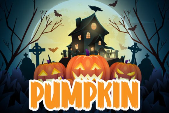 Paint Halloween Font PNG with transparent background - Preview 2
