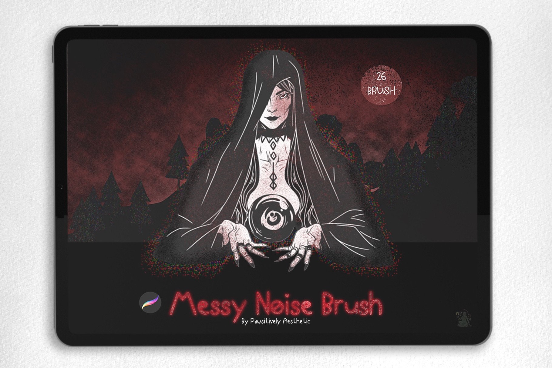 Premium Grainy Brush Set for Procreate Graphic by PawsitivelyAesthetic ...