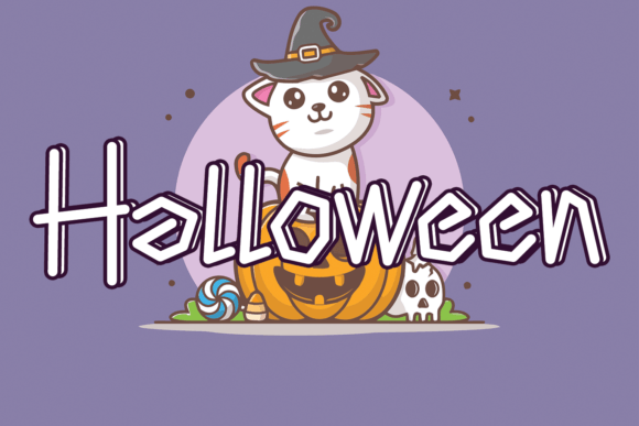 Pumpkin Spooky Font PNG with transparent background - Preview 1