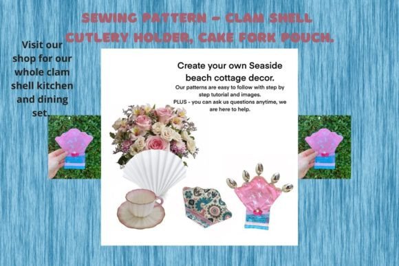 Sea Shell Cutlery Holder Pouch PDF