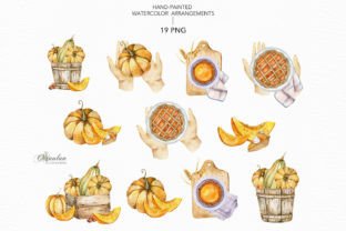 Thanksgiving Clipart Watercolor Graphic by CaraulanStore · Creative Fabrica