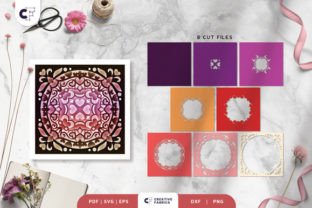 Valentines Heart 3D Shadow Box SVG · Creative Fabrica