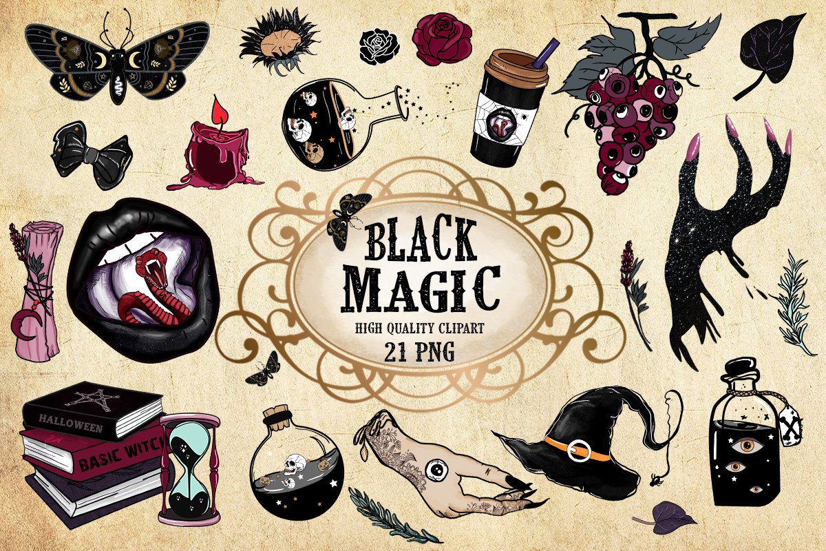 Black Magic Sublimation Bundle Graphic by Magic Rabbit · Creative Fabrica