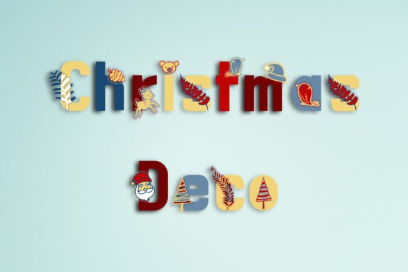 Christmas Deco Font - Preview 1