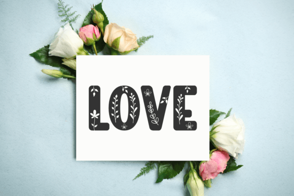 Genta Lovena Font PNG with transparent background - Preview 3