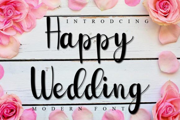 Happy Wedding Font - Preview 1