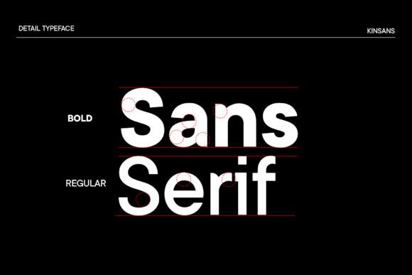 Kinsans Font PNG with transparent background - Preview 4