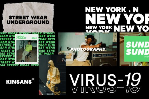 Kinsans Font PNG with transparent background - Preview 6