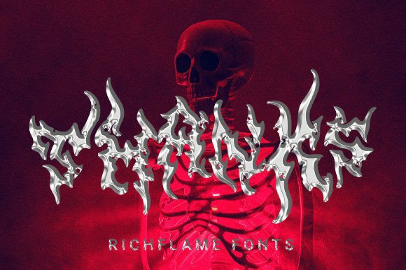 Richflame Font PNG with transparent background - Preview 5