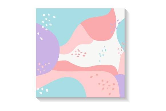 Wave Pastel Square Background Graphic Backgrounds By noory.shopper