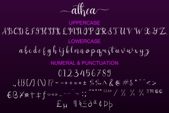 Athea Font - Preview 3