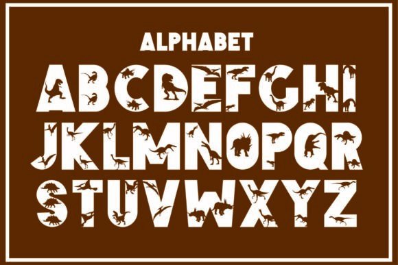 Dinosaur Font - Preview 1