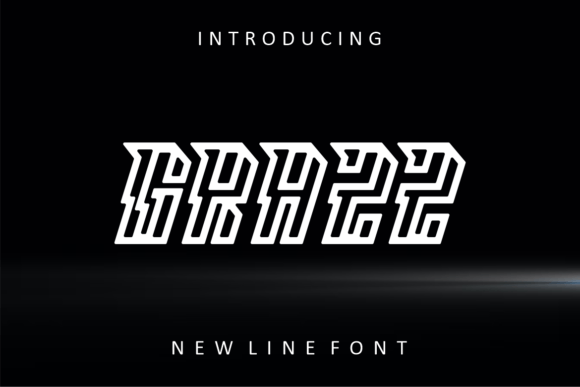Drakizz Line Font - Preview 1
