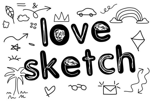 Drawing Book Font - Preview 1