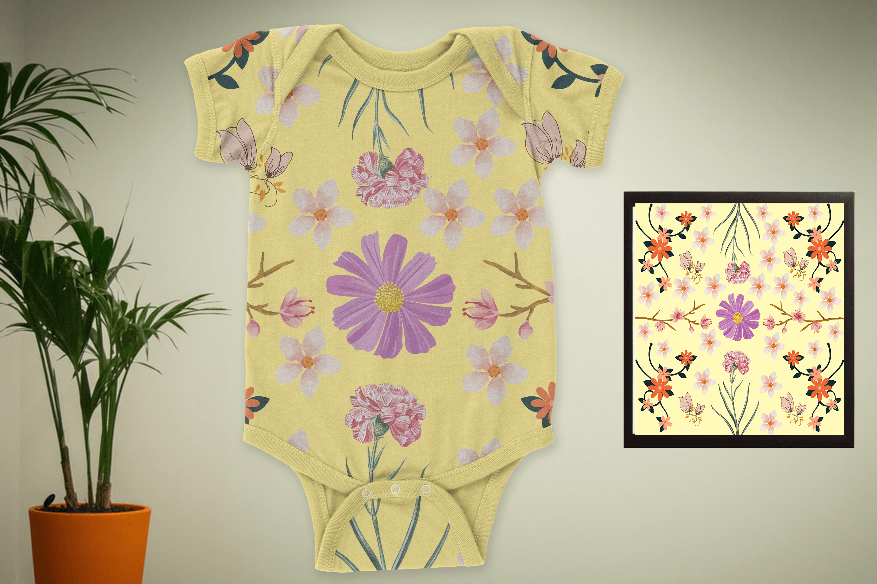 Flower Seamless Pattern Design Graphic by ARTNEST · Creative Fabrica