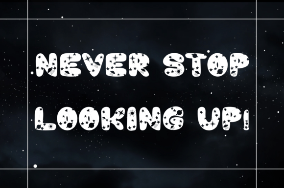 Galaxy Gravity Font PNG with transparent background - Preview 2