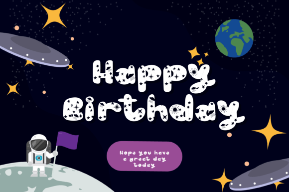 Galaxy Gravity Font PNG with transparent background - Preview 1