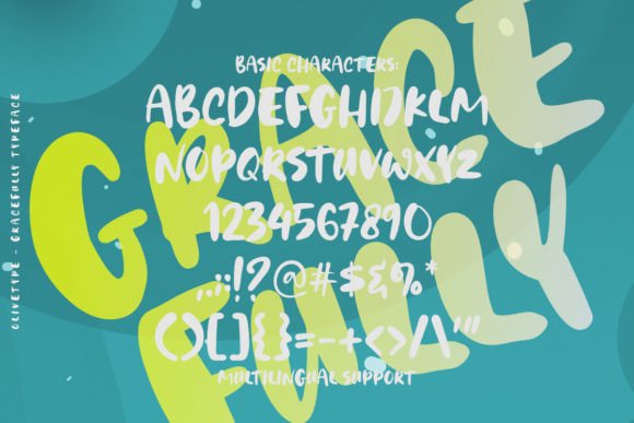 Gracefully Font PNG with transparent background - Preview 4